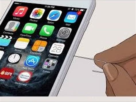 How to open iPhone sim slot without its pin/ejector tool.